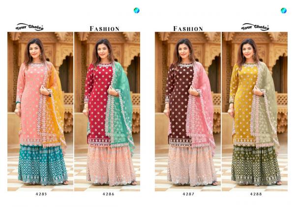 Your Choice Fashion Fancy Wear Georgette Salwar Kameez